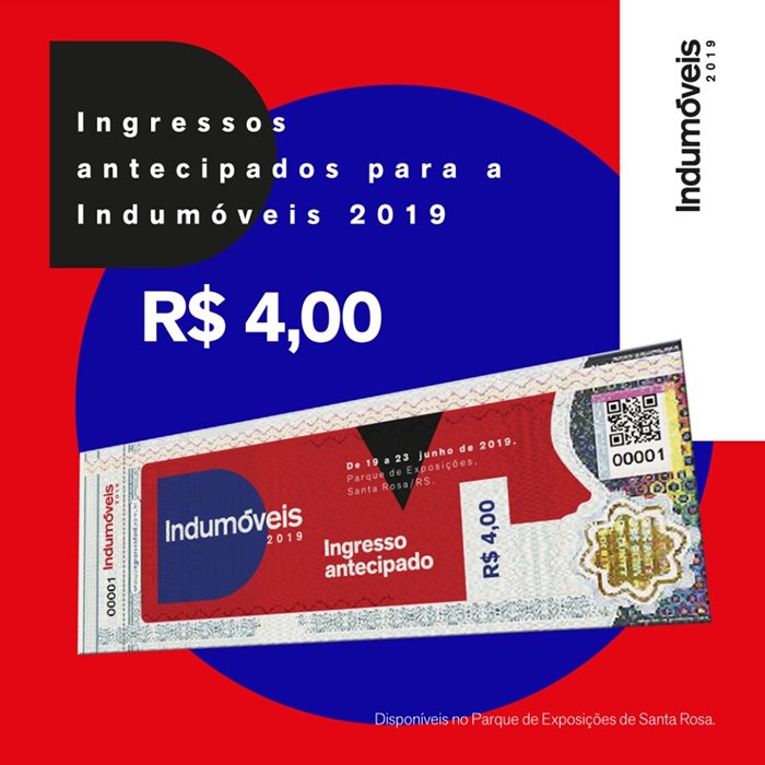 Lote promocional de ingressos para a Indumóveis 2019